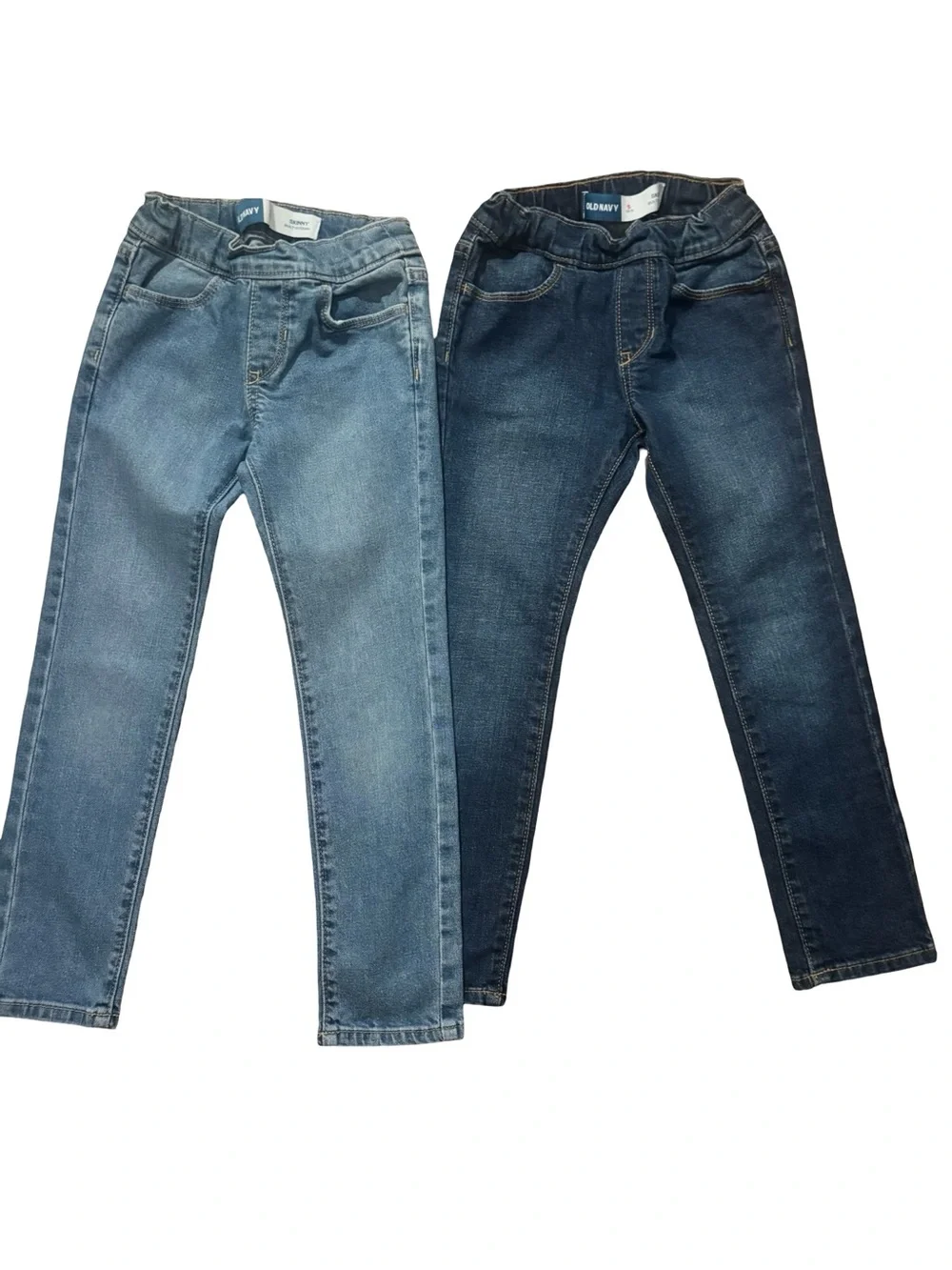 Old Navy Two-Tone Kids Jeans in Light Blue and Dark Blue